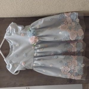 Mia and Mimi dress, 6/9 Months, light blue